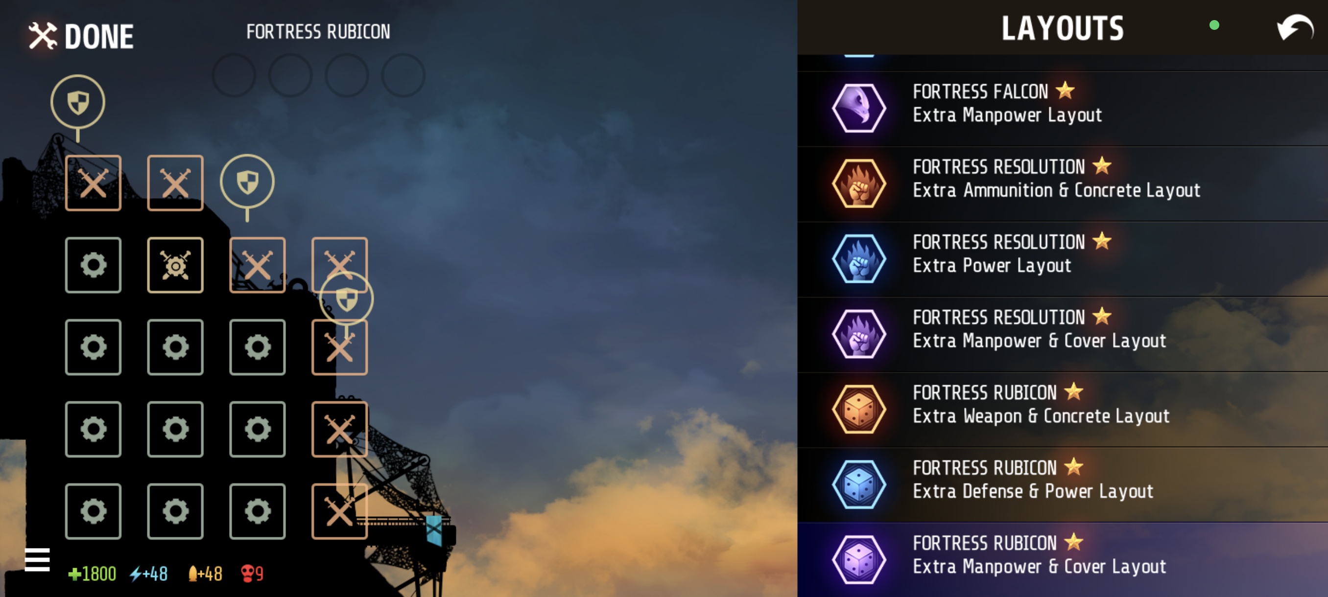 Extra Manpower & Cover Layout